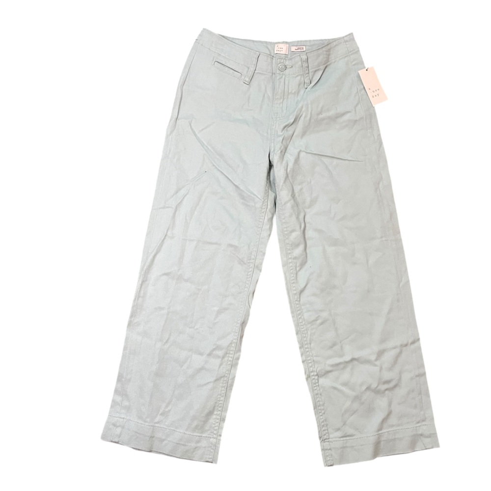 A New Day Relaxed Straight Leg Pants Stretch Aqua 2